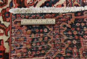 Semi Antique Red Traditional Floral 10X13 Heriz Persian Rug