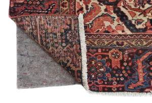 Semi Antique Red Traditional Floral 10X13 Heriz Persian Rug