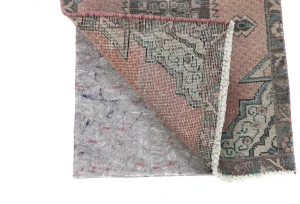 Semi Antique Muted Floral 1'8X2'3 Distressed Oriental Square Rug