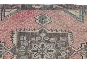 Semi Antique Muted Floral 1'8X2'3 Distressed Oriental Square Rug