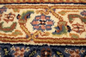 2'5 x 22'5 Handmade Herati Floral Oriental Wool Runner Rug