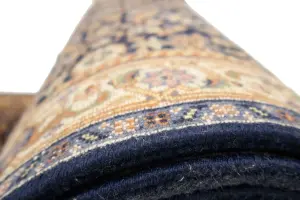2'5 x 22'5 Handmade Herati Floral Oriental Wool Runner Rug