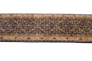 2'5 x 22'5 Handmade Herati Floral Oriental Wool Runner Rug