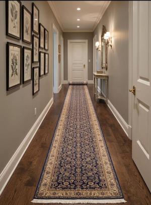 2'5 x 22'5 Handmade Herati Floral Oriental Wool Runner Rug