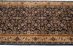 2'5 x 22'5 Handmade Herati Floral Oriental Wool Runner Rug