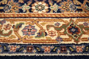 2'5 x 22'5 Handmade Herati Floral Oriental Wool Runner Rug