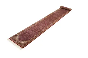 2'9 X 21'9 Hand Knotted Indo Botemir Wool Runner Rug
