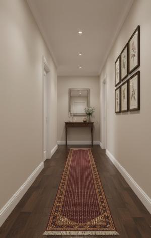 2'9 X 21'9 Hand Knotted Indo Botemir Wool Runner Rug