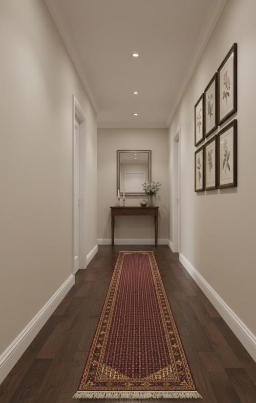 2'9 X 21'9 Hand Knotted Indo Botemir Wool Runner Rug