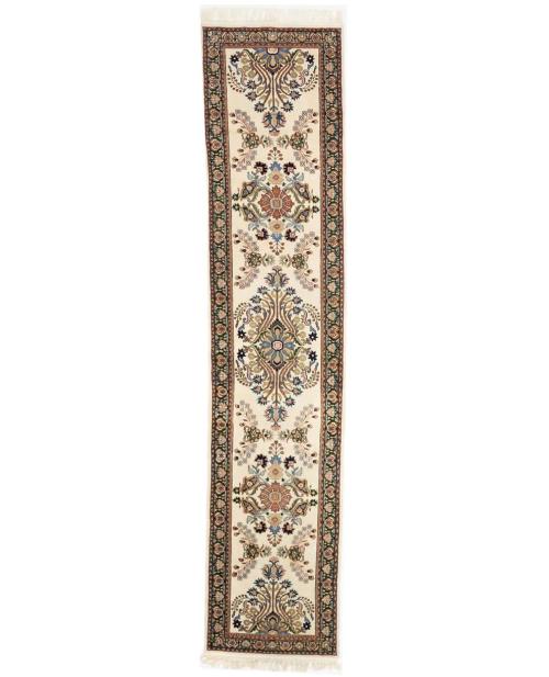 2'7 X 11'9 Hand Knotted Indo-Kashan Wool Runner Rug