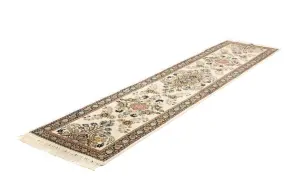 2'7 X 11'9 Hand Knotted Indo-Kashan Wool Runner Rug