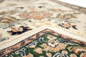 2'7 X 11'9 Hand Knotted Indo-Kashan Wool Runner Rug