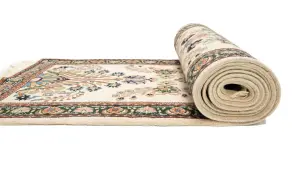 2'7 X 11'9 Hand Knotted Indo-Kashan Wool Runner Rug
