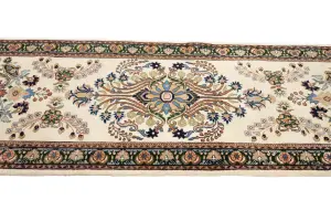 2'7 X 11'9 Hand Knotted Indo-Kashan Wool Runner Rug