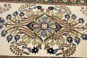 2'7 X 11'9 Hand Knotted Indo-Kashan Wool Runner Rug