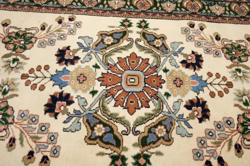 2'7 X 11'9 Hand Knotted Indo-Kashan Wool Runner Rug