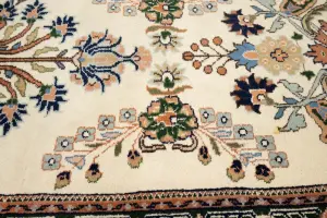 2'7 X 11'9 Hand Knotted Indo-Kashan Wool Runner Rug