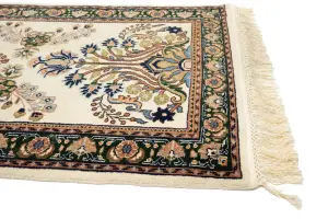 2'7 X 11'9 Hand Knotted Indo-Kashan Wool Runner Rug