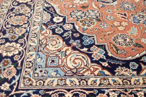 4'0 x 6'4 Hand Knotted Floral Traditional Oriental Wool Rug