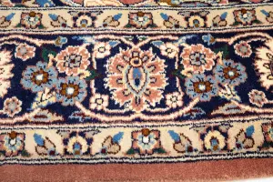 4'0 x 6'4 Hand Knotted Floral Traditional Oriental Wool Rug