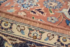 4'0 x 6'4 Hand Knotted Floral Traditional Oriental Wool Rug