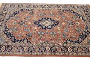 4'0 x 6'4 Hand Knotted Floral Traditional Oriental Wool Rug