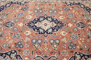 4'0 x 6'4 Hand Knotted Floral Traditional Oriental Wool Rug