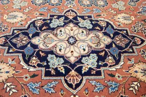 4'0 x 6'4 Hand Knotted Floral Traditional Oriental Wool Rug