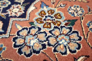 4'0 x 6'4 Hand Knotted Floral Traditional Oriental Wool Rug