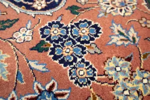 4'0 x 6'4 Hand Knotted Floral Traditional Oriental Wool Rug