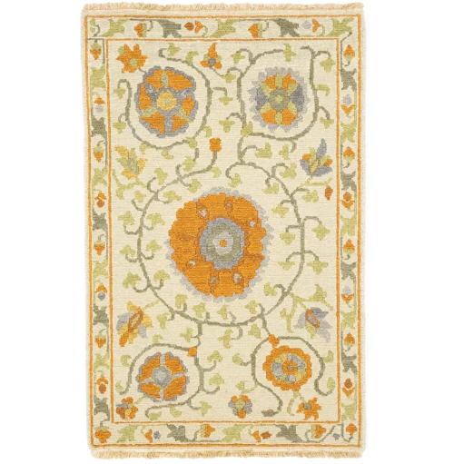 2x3 Hand Woven Sumak Floral Oriental Wool Rug