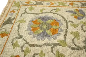 2x3 Hand Woven Sumak Floral Oriental Wool Rug