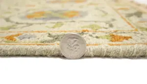 2x3 Hand Woven Sumak Floral Oriental Wool Rug