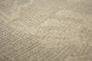 2'0 x 3'0 Hand Knotted Tan Modern Floral Oriental Wool Rug