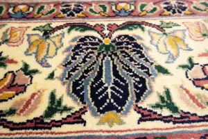 8'2 x 10'1 Hand Knotted Floral Oriental Wool Rug