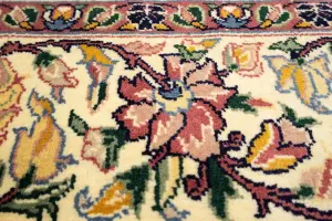 8'2 x 10'1 Hand Knotted Floral Oriental Wool Rug