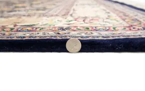 8'2 x 10'1 Hand Knotted Floral Oriental Wool Rug