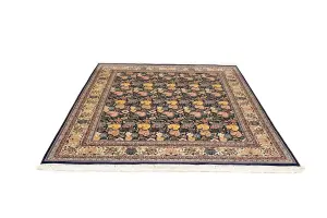 8'2 x 10'1 Hand Knotted Floral Oriental Wool Rug