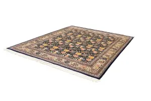 8'2 x 10'1 Hand Knotted Floral Oriental Wool Rug