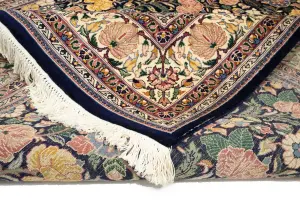 8'2 x 10'1 Hand Knotted Floral Oriental Wool Rug