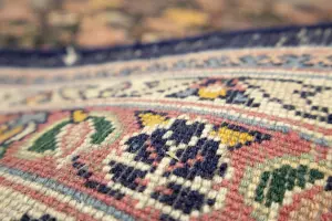 8'2 x 10'1 Hand Knotted Floral Oriental Wool Rug