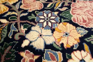 8'2 x 10'1 Hand Knotted Floral Oriental Wool Rug