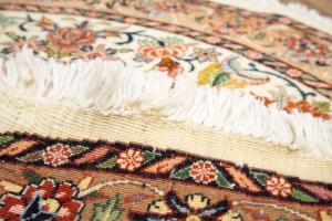 3'4 x 3'6 Hand Knotted Bidjar Floral Persian Wool Round Rug