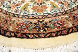 3'4 x 3'6 Hand Knotted Bidjar Floral Persian Wool Round Rug