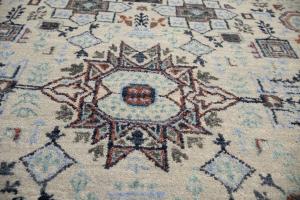 5'10 x 5'11 Hand Knotted Oushak Floral Oriental Round Rug