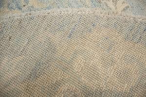 6'1 x 6'2 Hand Knotted Oushak Floral Oriental Wool Round Rug
