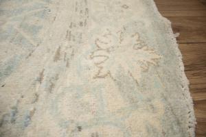 6'1 x 6'2 Hand Knotted Oushak Floral Oriental Wool Round Rug
