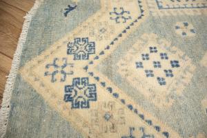 4'10 x 4'11 Hand Knotted Oushak Floral Oriental Wool Round Rug