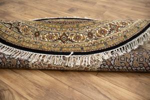 5'0 x 5'0 Hand Knotted Indo Bidjar Fish Mahi Oriental Rug