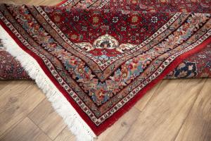 4'1 x 6'0 Hand Knotted Indo Bidjar Floral Oriental Wool Rug